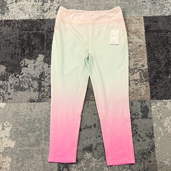 Splendid Pants - Splendid Studio Pink Green Activewear Leggings Women's Size Large
